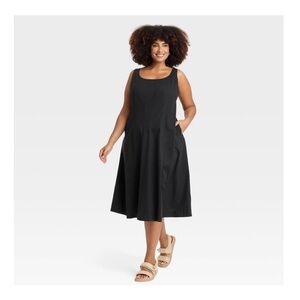 Women’s Corset Midi A-Line Dress - A New Day